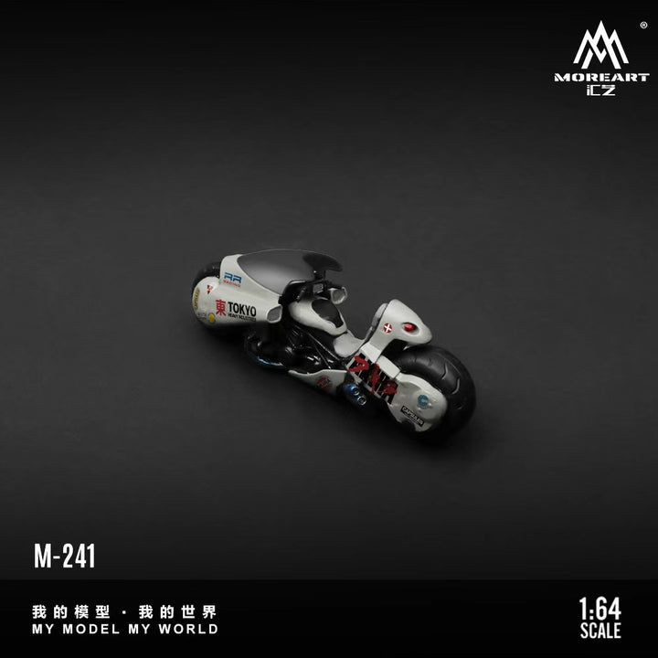 [Preorder] MoreArt 1:64 AKIRA RESIN MOTORCYCLE TITANIUM WHITE FADED VERSION MO222241