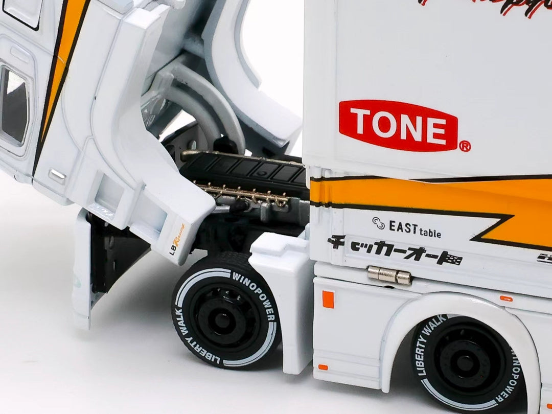 [Preorder] Tubro Truck 1:64 Super Great LBWK Mitsubishi Fuso Yellow Lightning Silhouette Livery