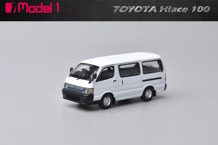 [Preorder] Model One 1:64 Toyota Hiace MK4 H100 White