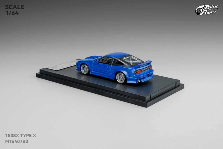 Microturbo 1:64 Nissan 180SX TYPE X Metallic Blue MT6407B3