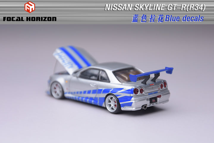 [Preorder] Focal Horizon 1:64 Nissan Skyline GTR R34 Fast & Furious Movie of C-West Version