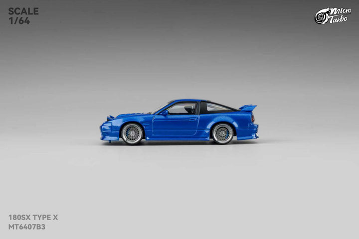 Microturbo 1:64 Nissan 180SX TYPE X Metallic Blue MT6407B3