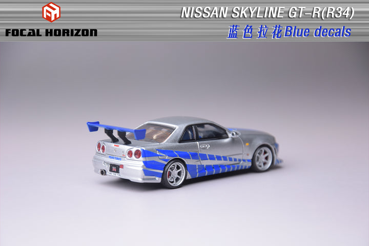 [Preorder] Focal Horizon 1:64 Nissan Skyline GTR R34 Fast & Furious Movie of C-West Version