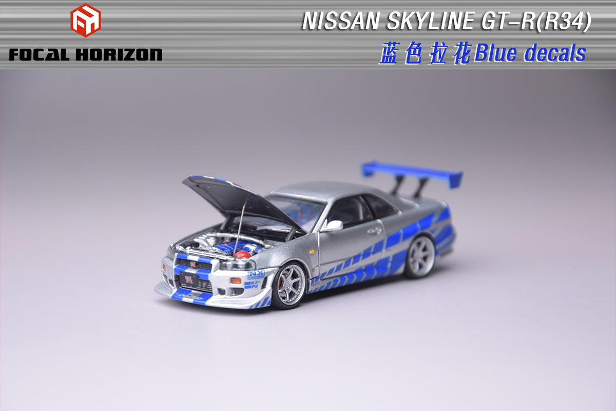 Focal Horizon 1:64 Nissan Skyline GTR R34 Fast & Furious Movie of