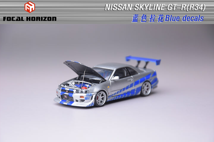 [Preorder] Focal Horizon 1:64 Nissan Skyline GTR R34 Fast & Furious Movie of C-West Version