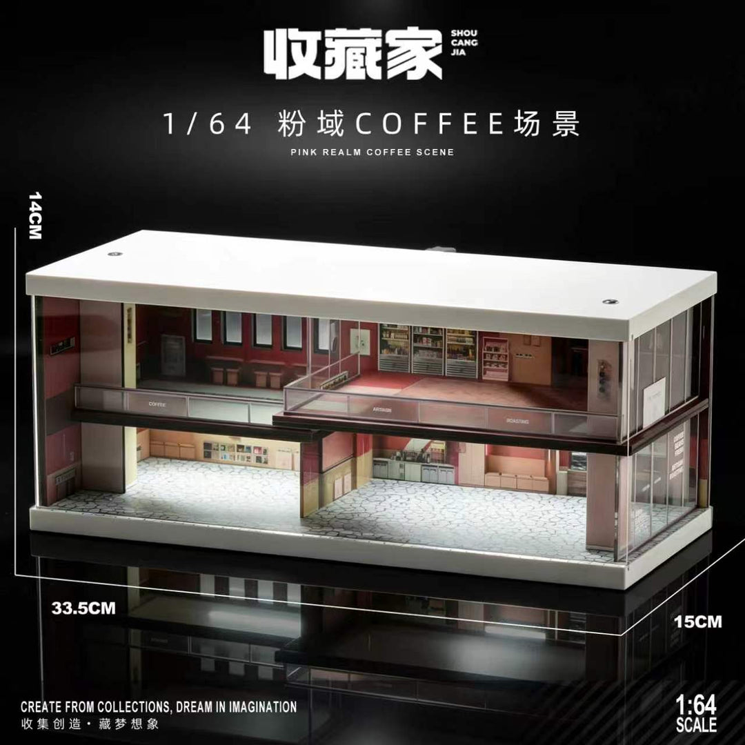 [Preorder] SHOU CANG JIA 1:64 PINK REALM COFFEE SCENE SCJ-82074