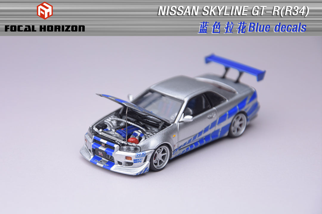 [Preorder] Focal Horizon 1:64 Nissan Skyline GTR R34 Fast & Furious Movie of C-West Version