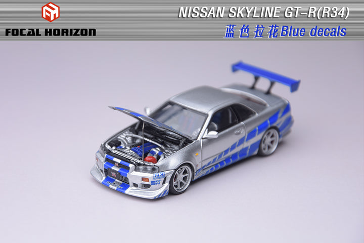 [Preorder] Focal Horizon 1:64 Nissan Skyline GTR R34 Fast & Furious Movie of C-West Version