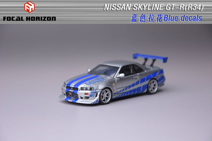 [Preorder] Focal Horizon 1:64 Nissan Skyline GTR R34 Fast & Furious Movie of C-West Version