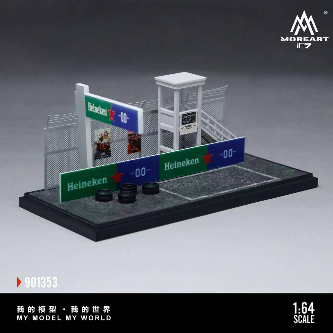 [Preorder] MoreArt 1:64 SCENE OF THE PIT AREA IN A CAR RACING EVENT MO901353