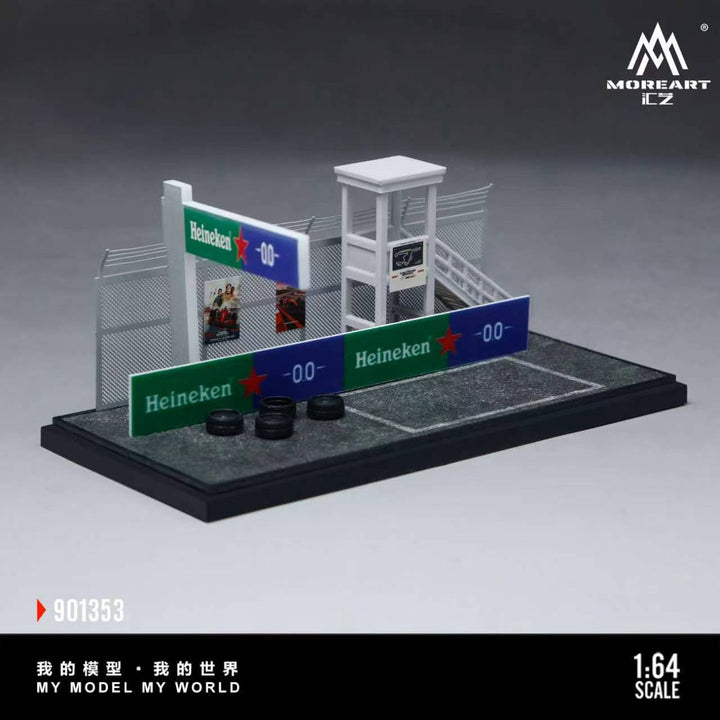 [Preorder] MoreArt 1:64 SCENE OF THE PIT AREA IN A CAR RACING EVENT MO901353