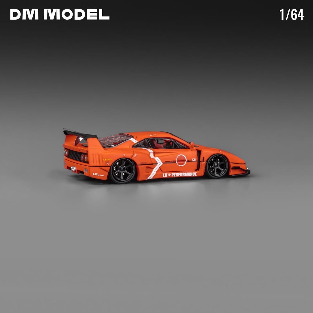 DM Model 1:64 LB F40 Zero Orange