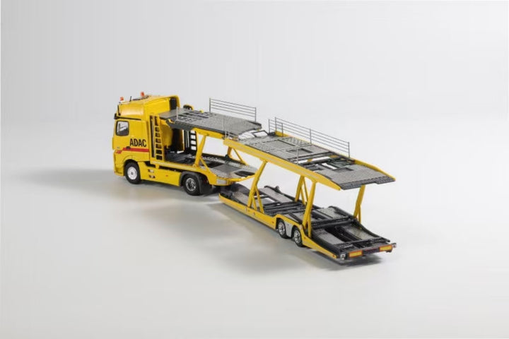 [Preorder] Shadow Pro 1:64 Actros Transporter Truck Yellow ADAC Livery KS-079-549
