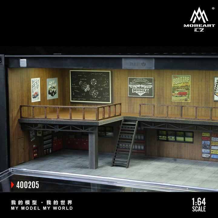 [Preorder] MoreArt 1:64 CONTAINER REPAIR SHOP SCENE MO400205