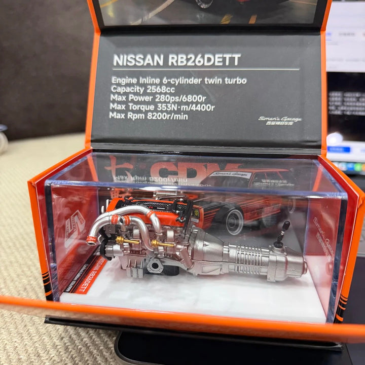 [Preorder] SIMON'S GARAGE MODEL 1:64 NISSAN RB26DETT exclusive custom engine series