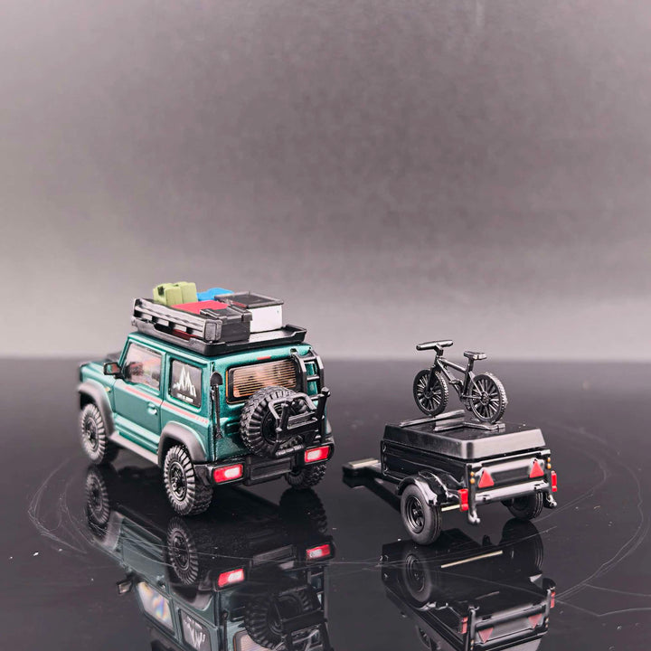 [Preorder] Fine Works64 1:64 Modified Suzuki Jimny Model  Emerald Metallic Green