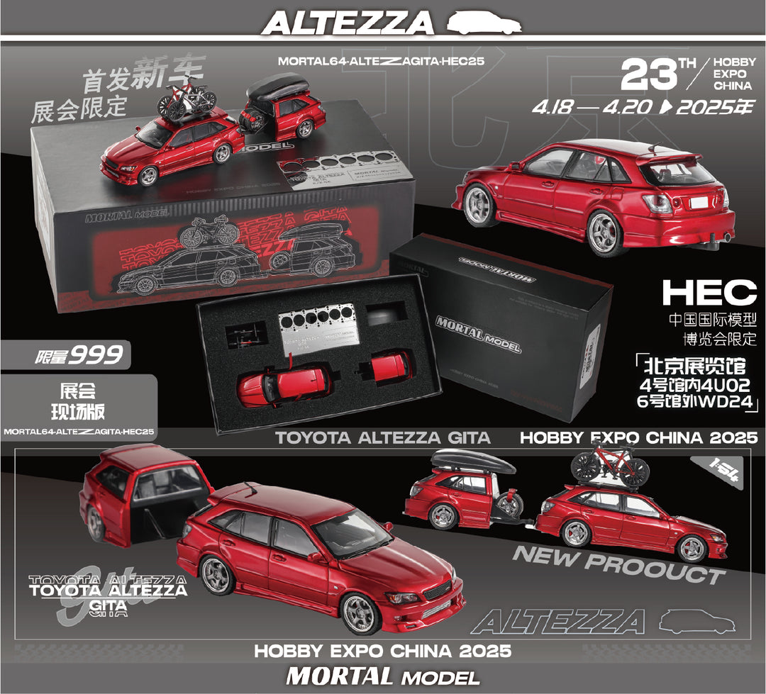 [Preorder] Mortal 1:64 TOYOTA ALTEZZA GITA HOBBY EXPO CHINA 2025 Modified Versions (4 Versions)