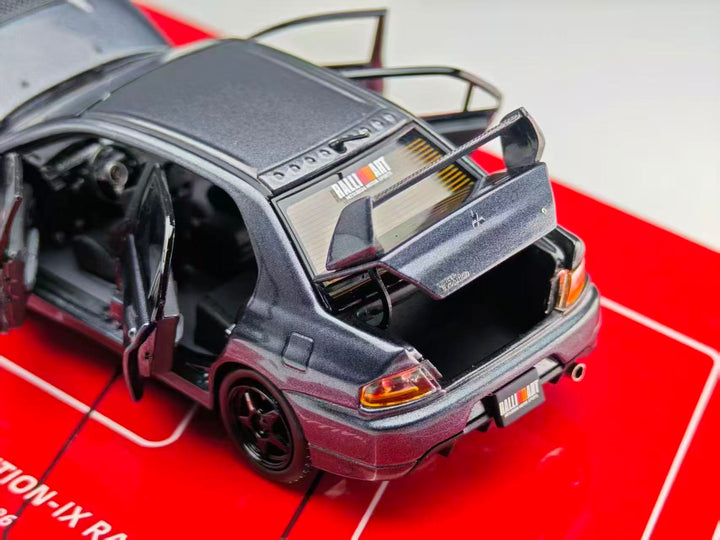 [Preorder] GatherJoy 1:43 Mitsubishi Lancer Evolution Ⅸ RALLIART Metallic Gun Grey