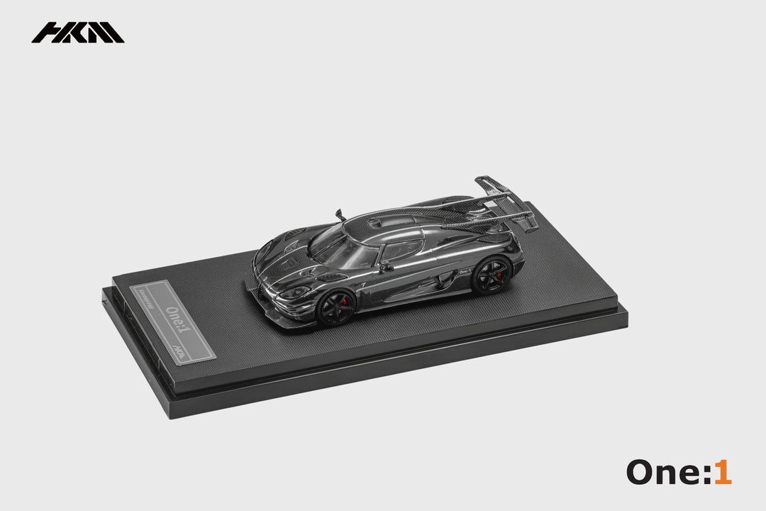 [Preorder] HKM 1:64 Koenigsegg Agera One1 - Chrome Black