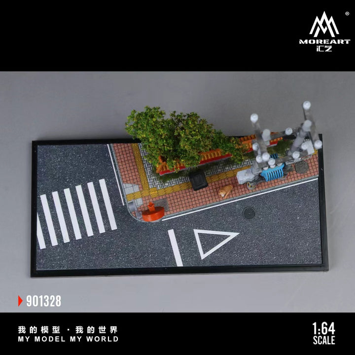 [Preorder] MoreArt 1:64 CITY RED WALL CORNER SCENE MODEL MO901328