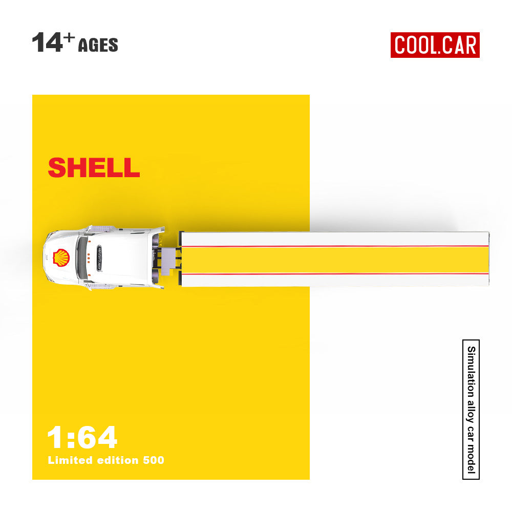 [Preorder] Cool Car 1:64 Shell Livery Freightliner Container Truck CC800112
