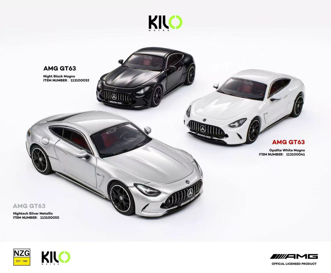 [Preorder] KILO works 1:64 Mercedes-AMG GT 63 (3 Colours) 113100052/113100055/113100041