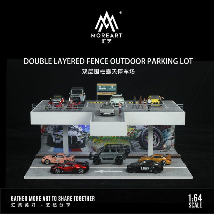 [Preorder] MoreArt 1:64 Double Layered Fence Outdoor Parking lot