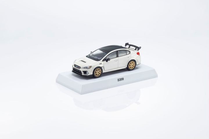 Kyosho 1:64 SUBARU WRX STI  MINI CAR & BOOK - White