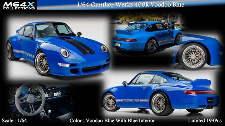 M64X 1:64 Gunther Werks 911 400R (6 Variants)