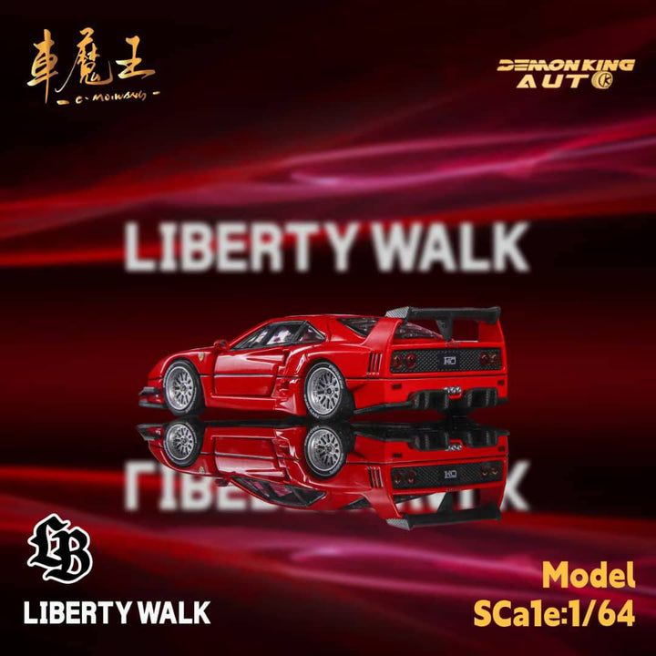 DEMON KING AUTO 1:64 F40 Gull Wing Red