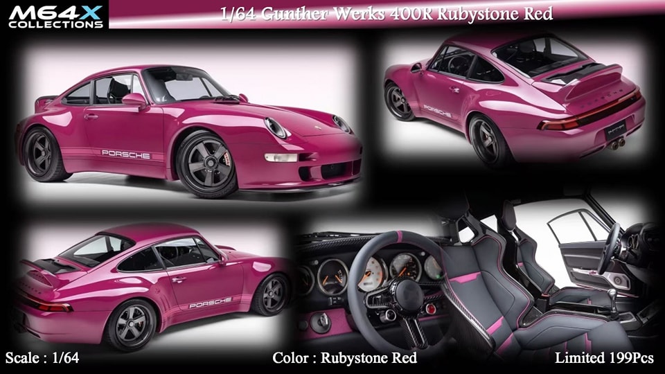 M64X 1:64 Gunther Werks 911 400R (6 Variants)