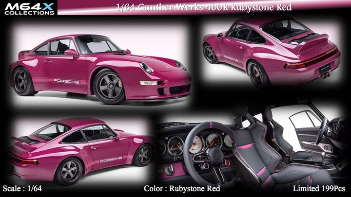 M64X 1:64 Gunther Werks 911 400R (6 Variants)