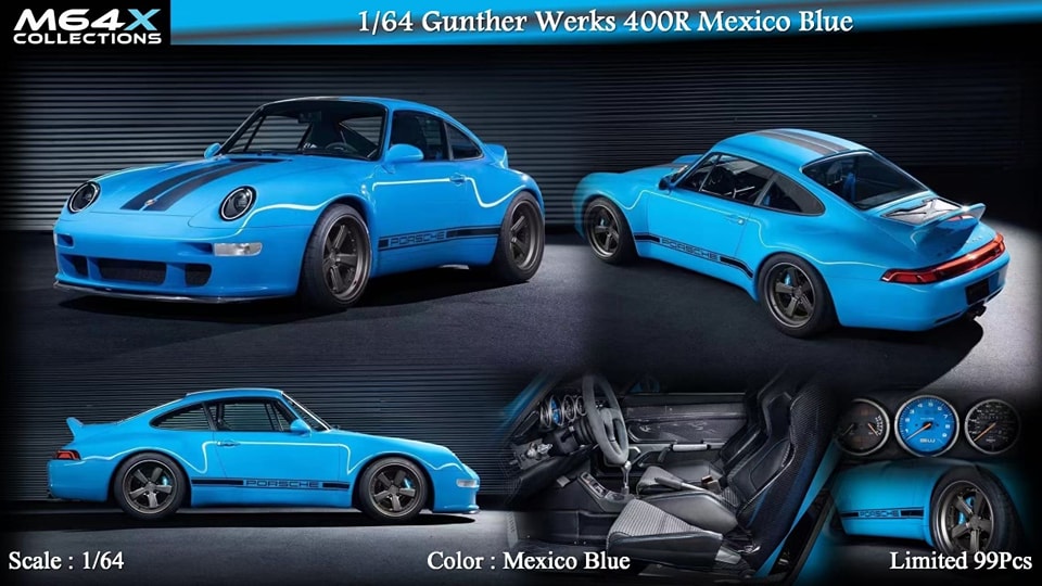 M64X 1:64 Gunther Werks 911 400R (6 Variants)