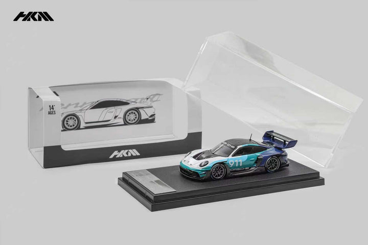 [Preorder] HKM 1:64 Porsche 911 (992) GT3 R Rennsport (3 Colours)