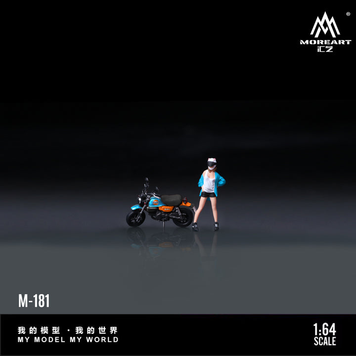 [Preorder] MoreArt 1:64 MONKEY 125 GULF MOTORCYCLE DOLL MO222181