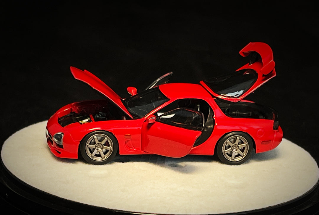 [Preorder] PGM 1:64 Mazda RX7 Red Color (2 Versions)