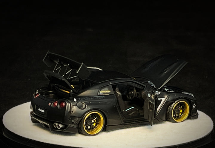 [Preorder] PGM 1:64 Nissan GT-R (R35) - Rocket Bunny Matte Black (2 Versions)