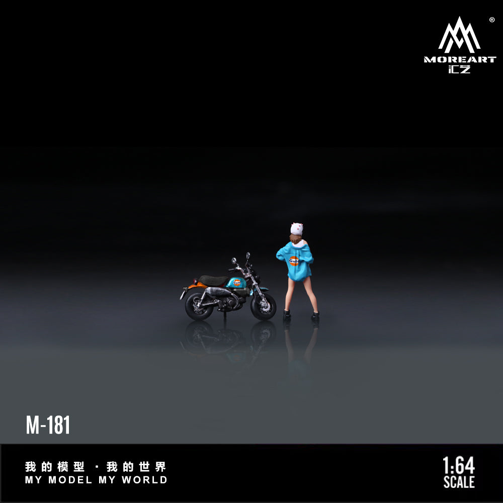 [Preorder] MoreArt 1:64 MONKEY 125 GULF MOTORCYCLE DOLL MO222181