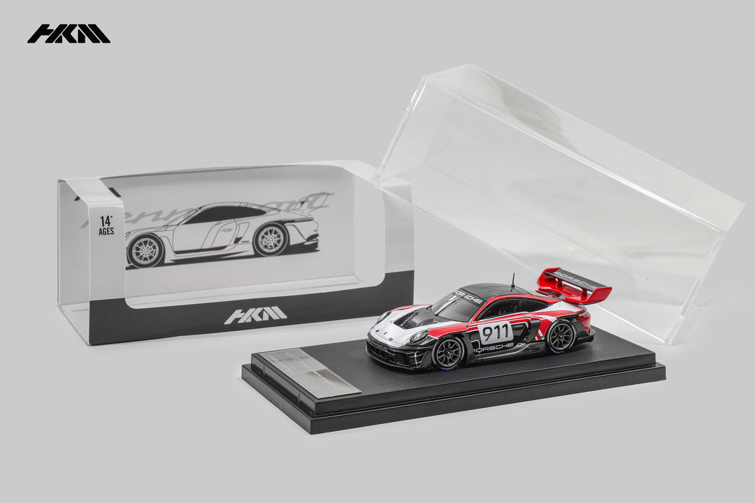 [Preorder] HKM 1:64 Porsche 911 (992) GT3 R Rennsport (3 Colours)