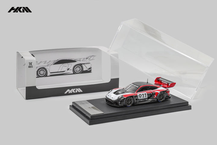 [Preorder] HKM 1:64 Porsche 911 (992) GT3 R Rennsport (3 Colours)