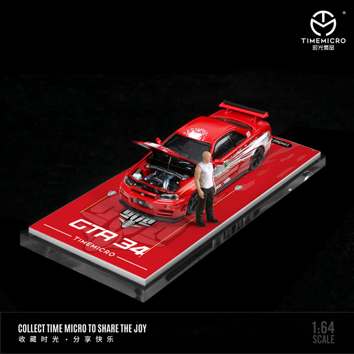 [Preorder] TimeMicro 1:64 Nissan GTR R34 Z Tune (2 Colours)