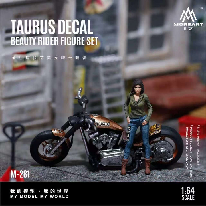 [Preorder] MoreArt 1:64 TAURUS DECAL BEAUTY RIDER FIGURE SET MO222281