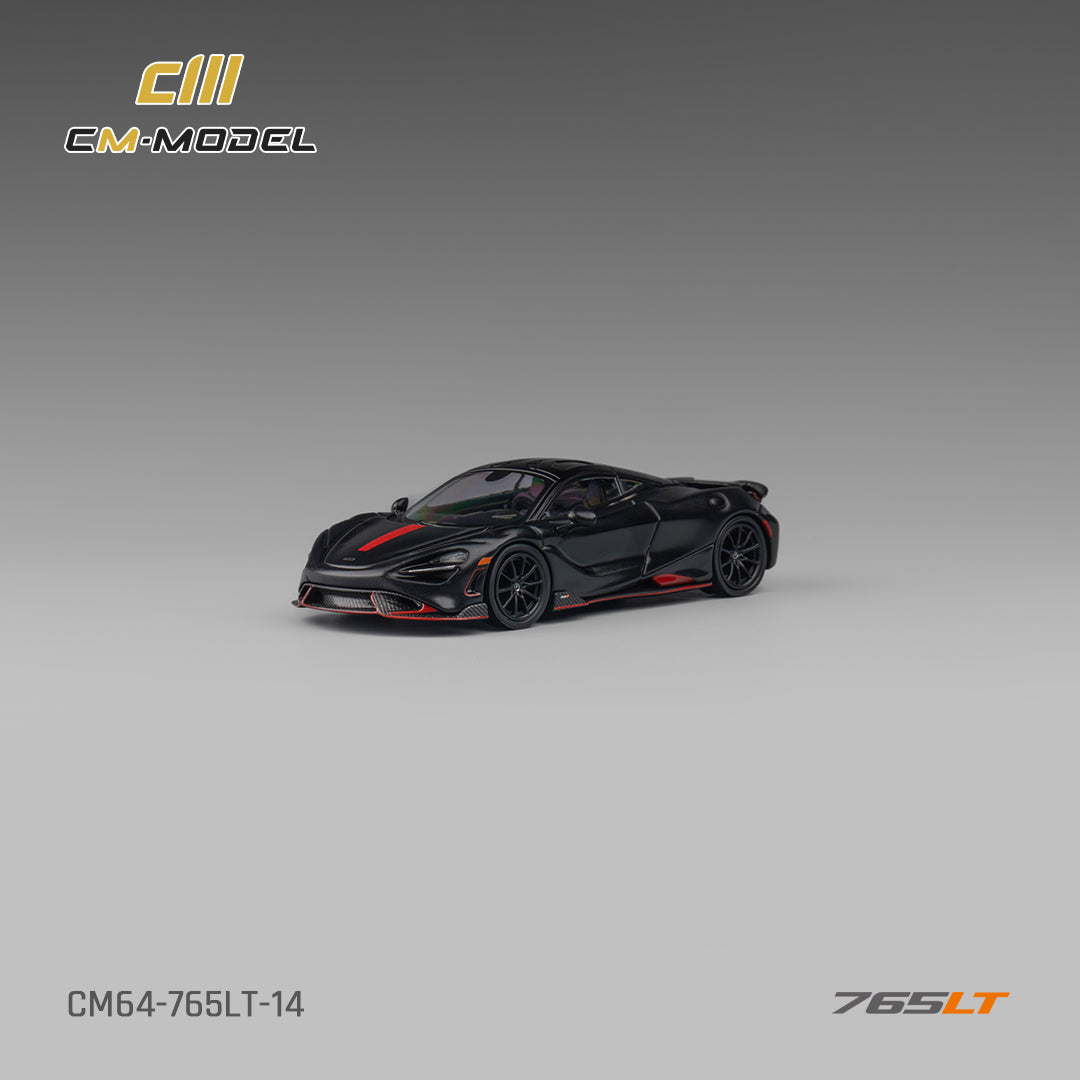 [Preorder] CM Model 1:64 McLaren 765LT Matte Black CM64-765LT-14