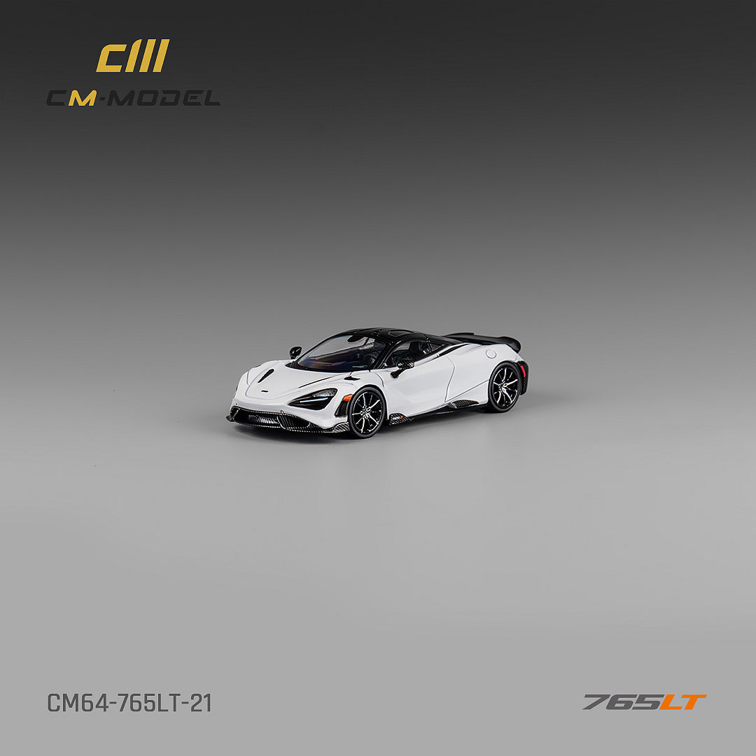 [Preorder] CM Model 1:64 McLaren 765LT White with carbon hood