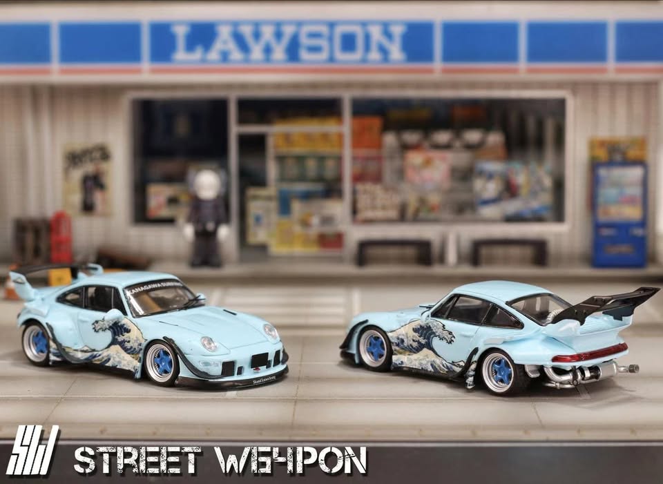 Street Weapon 1:64 Porsche RWB 993 KANAGAWA SURFING livery (2 Versions)