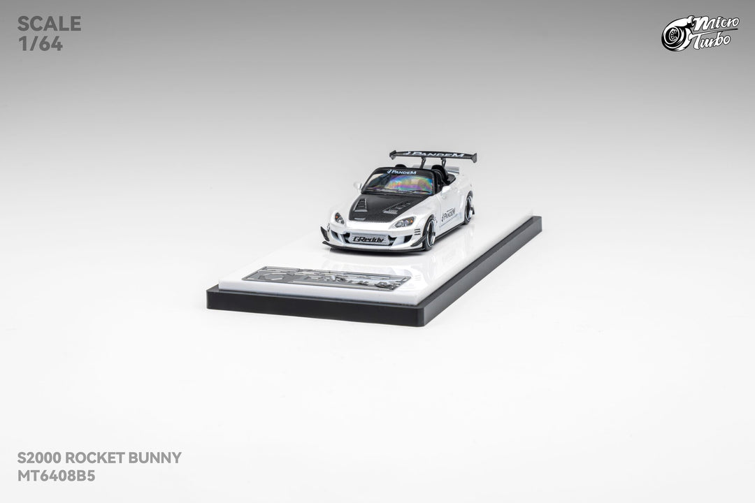 [Preorder] Microturbo 1:64 Custom S2000 RB - Metallic White MT6408B5