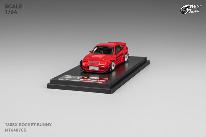 [Preorder] Microturbo 1:64 180SX Rocket Bunny - Metallic Red MT6407C5