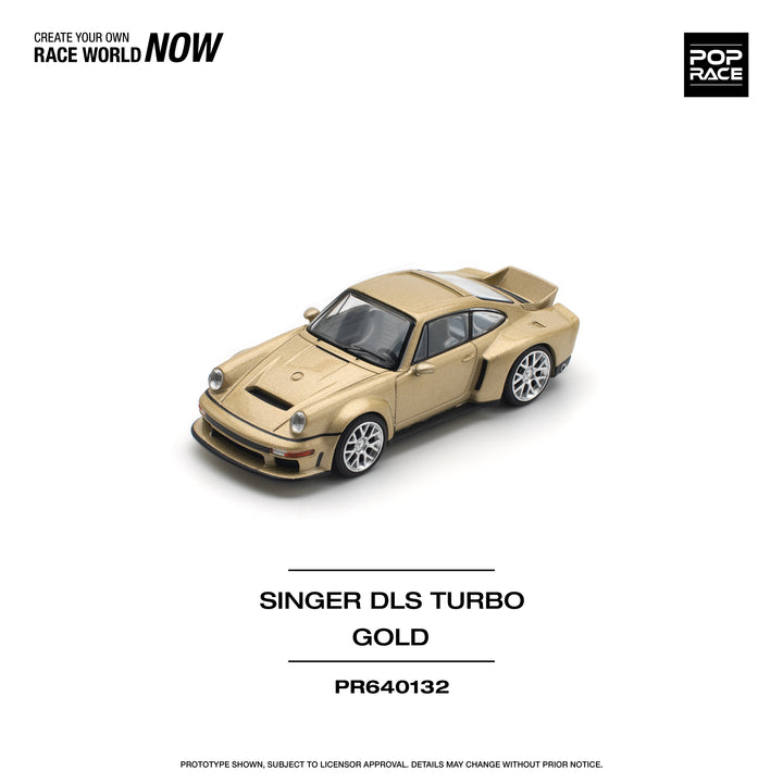 [Preorder] POPRACE 1:64 Porsche 911 SINGER DLS TURBO (ROAD) - GOLD PR640132