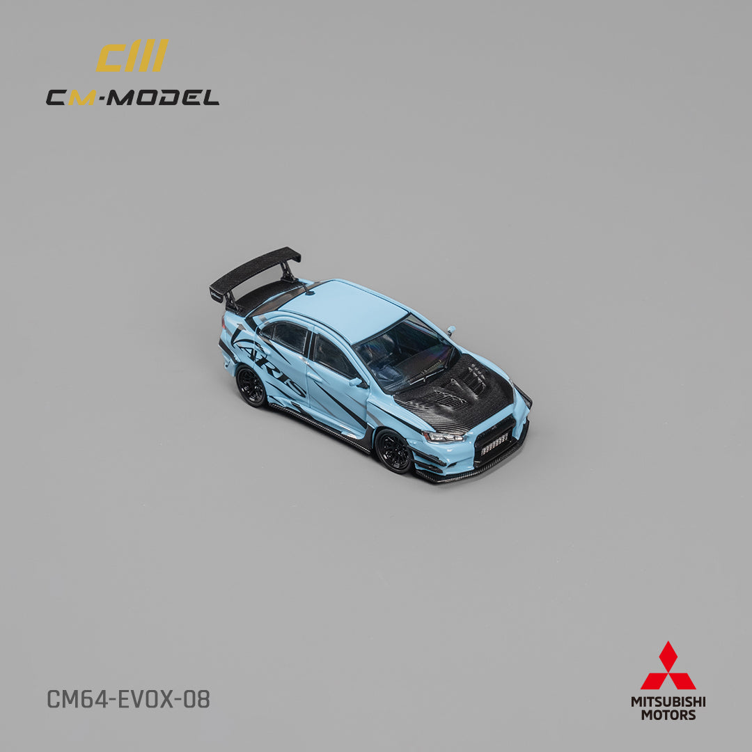 CM Model 1:64 Mitsubishi Lancer EvoX Varis Blue CM64-EVO X-08