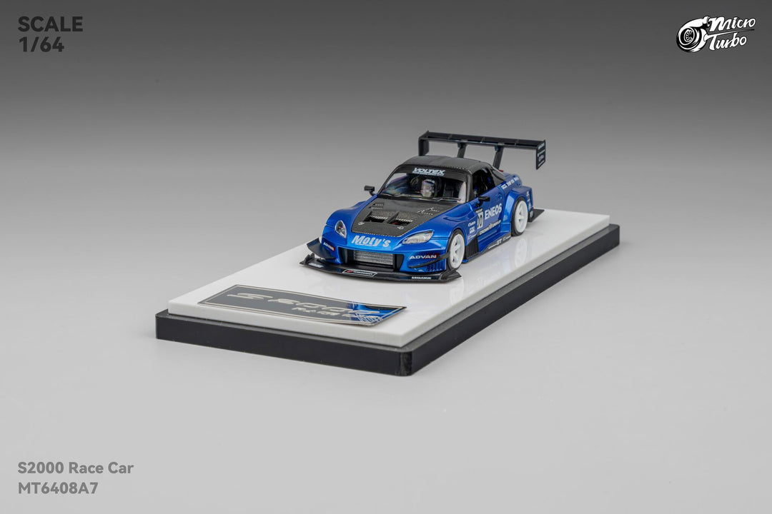 Microturbo 1:64 Custom S2000 Racing - Candy Blue MT6408A7